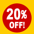 20%OFF!